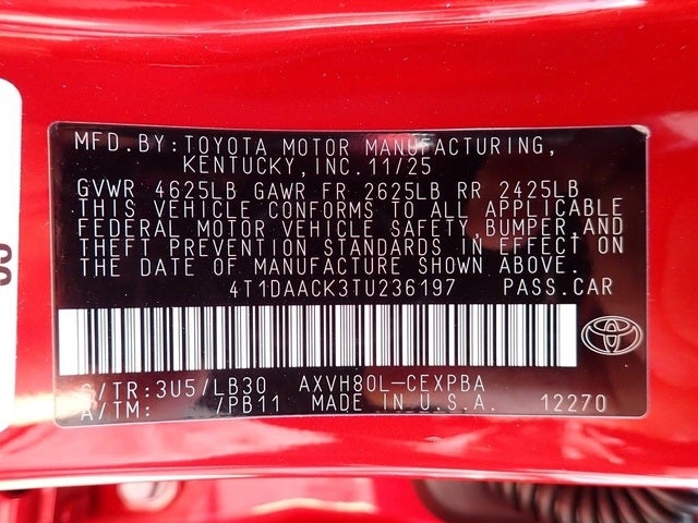 2026 Toyota Camry XSE