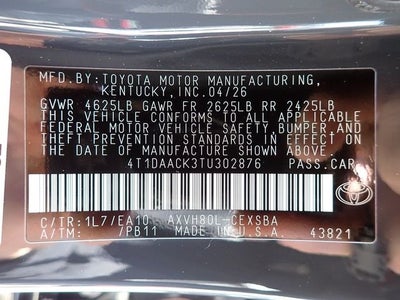 2026 Toyota Camry SE