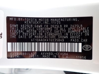 2026 Toyota Camry XLE