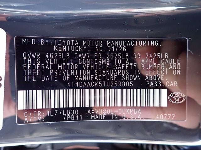 2026 Toyota Camry XSE