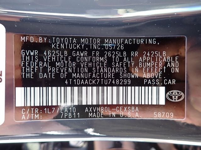 2026 Toyota Camry SE