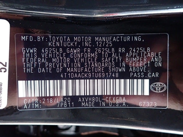 2026 Toyota Camry XLE