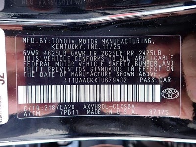 2026 Toyota Camry SE