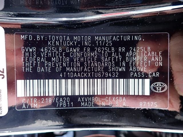 2026 Toyota Camry SE