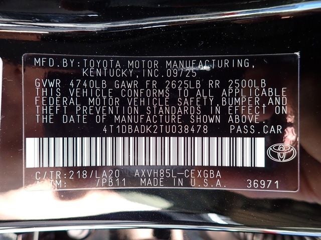 2026 Toyota Camry XLE AWD