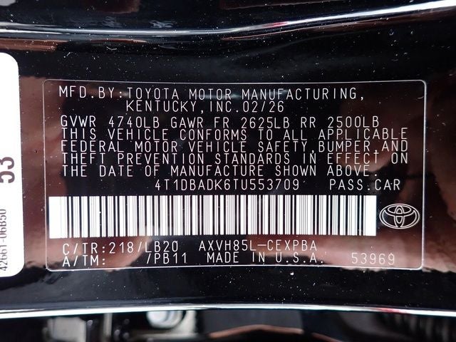 2026 Toyota Camry XSE AWD