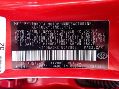 2026 Toyota Camry SE AWD