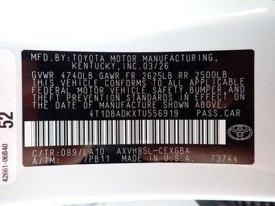2026 Toyota Camry XLE AWD