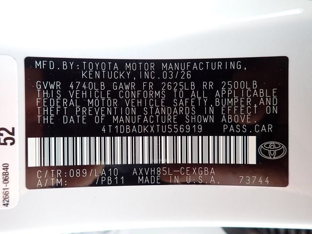 2026 Toyota Camry XLE AWD