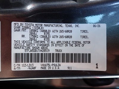 2026 Toyota Tundra Limited