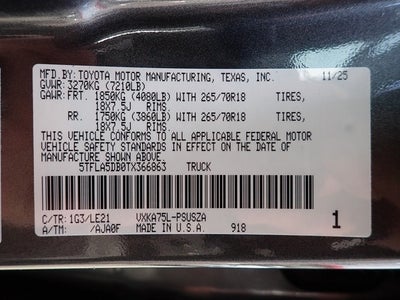 2026 Toyota Tundra SR5