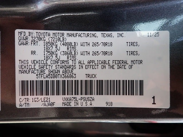 2026 Toyota Tundra SR5