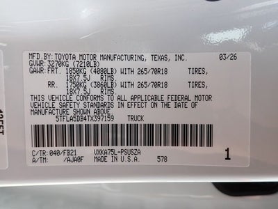 2026 Toyota Tundra SR5