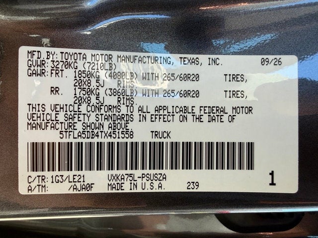 2026 Toyota Tundra SR5