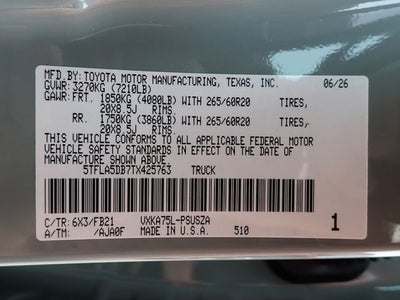 2026 Toyota Tundra SR5