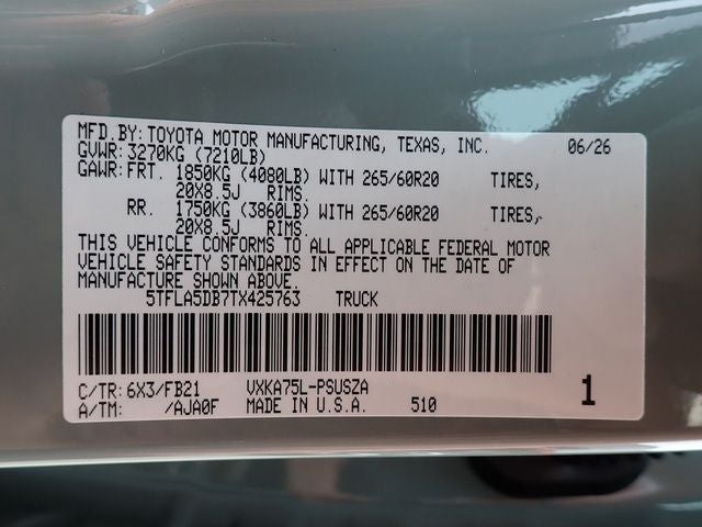 2026 Toyota Tundra SR5