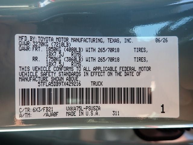 2026 Toyota Tundra SR5