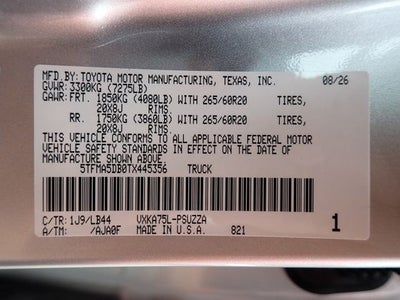 2026 Toyota Tundra 1794 Edition