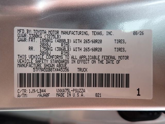 2026 Toyota Tundra 1794 Edition
