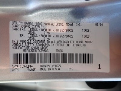 2026 Toyota Tundra 1794 Edition