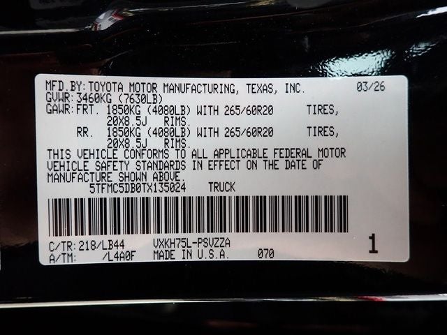 2026 Toyota Tundra i-FORCE MAX Tundra 1794 Edition