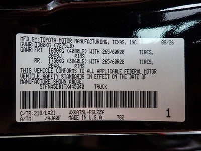 2026 Toyota Tundra Platinum