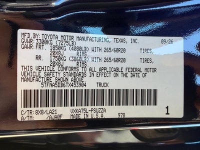 2026 Toyota Tundra Platinum