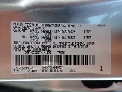 2026 Toyota Tundra i-FORCE MAX Tundra Platinum