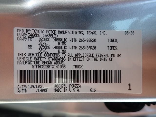2026 Toyota Tundra i-FORCE MAX Tundra Platinum
