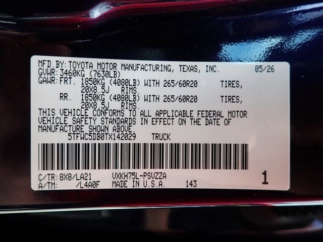 2026 Toyota Tundra i-FORCE MAX Tundra Platinum