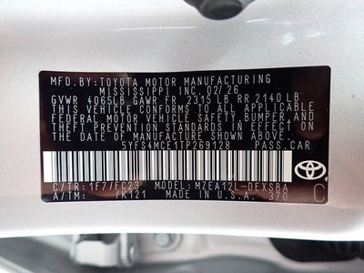 2026 Toyota Corolla SE