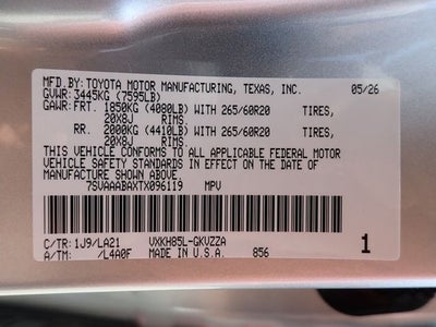 2026 Toyota Sequoia Platinum