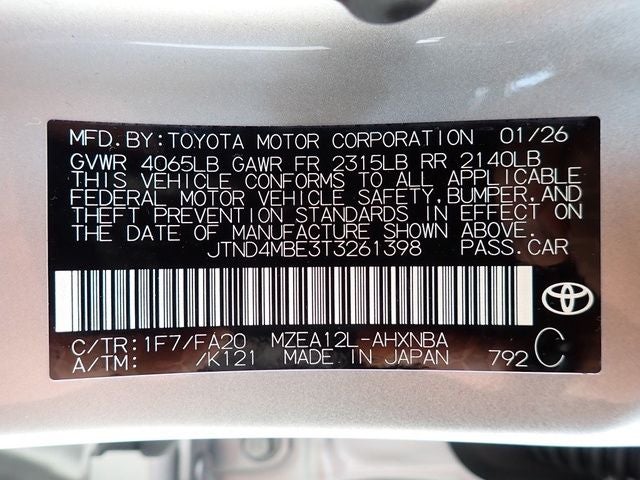 2026 Toyota Corolla Hatchback SE