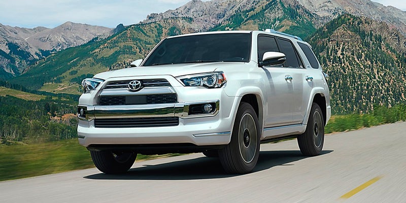 A 2024 Toyota 4Runner driving down the road in Pleasant Hills, PA