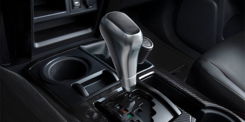 The gear shift in a 2024 Toyota 4Runner in Pleasant Hills, PA