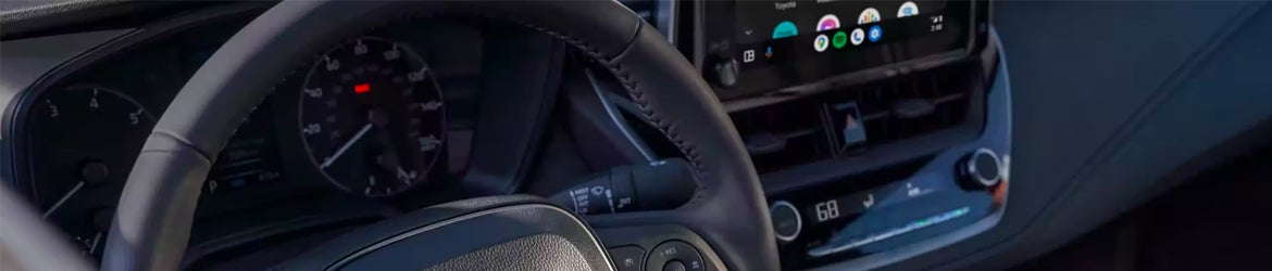 The 2024 Toyota Corolla steering wheel in Pleasant Hills, PA