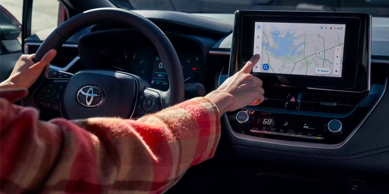 2024 Toyota Corolla infotainment system with safety features in Pleasant Hills, PA