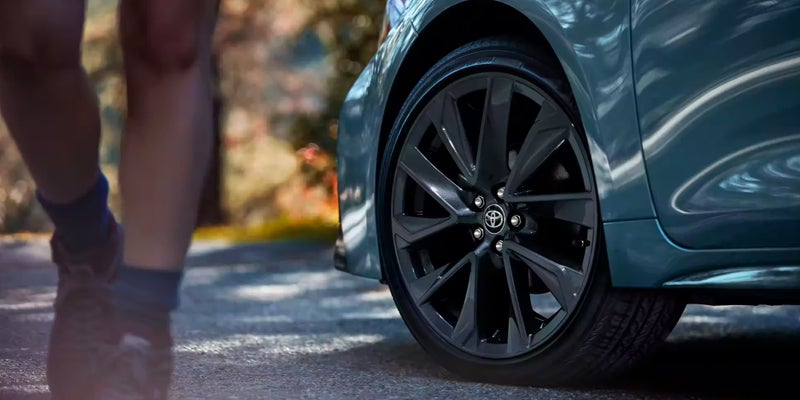 The wheel well of a 2024 Toyota Corolla in Pleasant Hills, PA