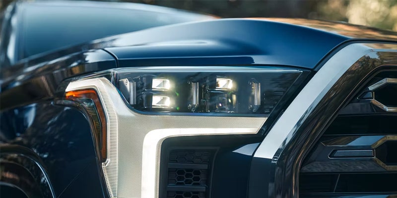 A headlight on the 2024 Toyota Tundra in Pleasant Hills, PA
