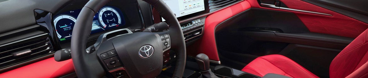 The center console of the 2025 Toyota Camry in Pleasant Hills, PA