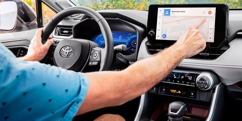 The safety features in the 2025 Toyota RAV4 in Pleasant Hills, PA