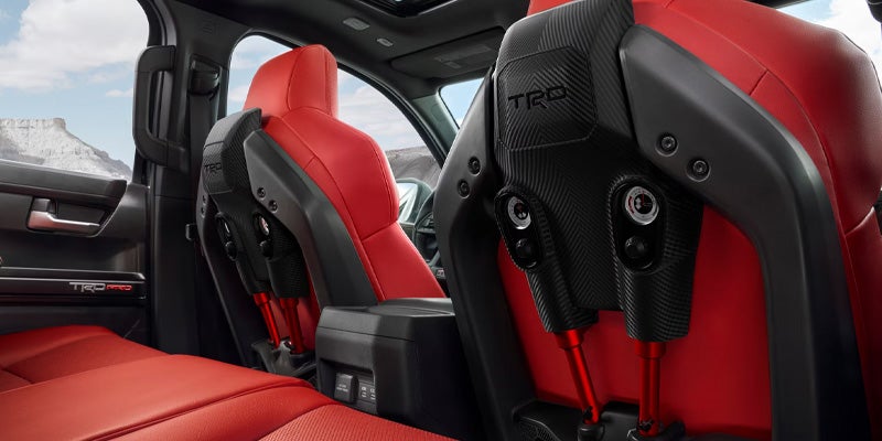 The seat accents in the 2025 Toyota Tacoma in Pleasant Hills, PA