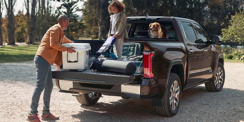 A full trunk in the 2025 Toyota Tundra in Pleasant Hills, PA
